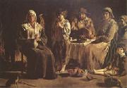 Louis Le Nain Peasant Family in an Interior (mk05) oil on canvas
